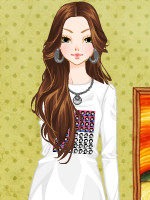 Tie Neck Blouson Sweaters