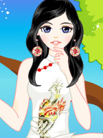 Chinese Girl in Cheongsam