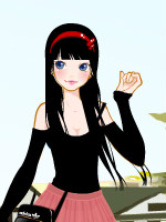 Girl With Black Hair 2