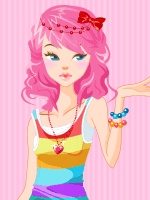 Bright Pink Hair Color