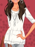 Feminine and Fun Look