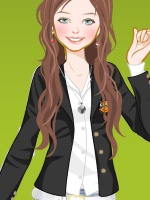 High-Fashion School Girl
