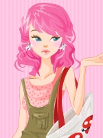 Bright Pink Hair Color